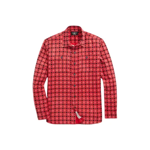 Double RL Red Мужские Рубашки
