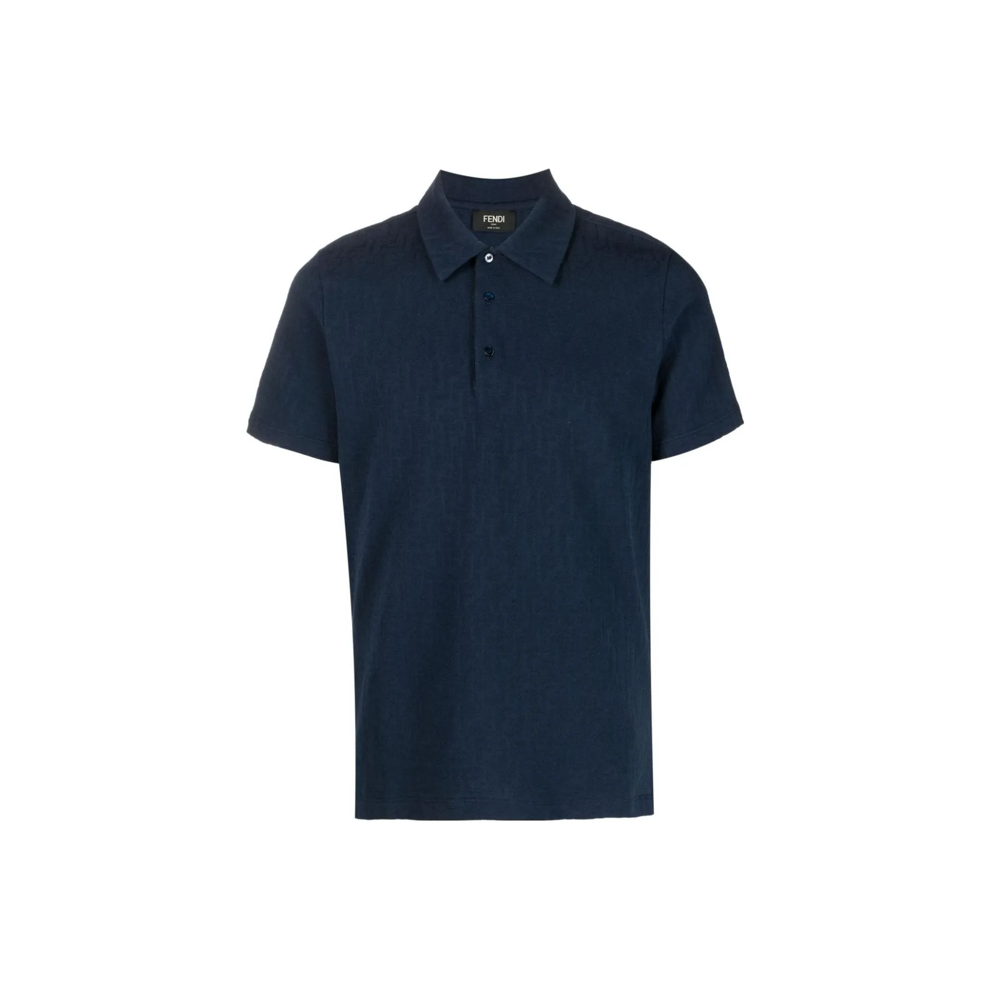 FENDI Button Detailed Short Sleeved Polo Shirt