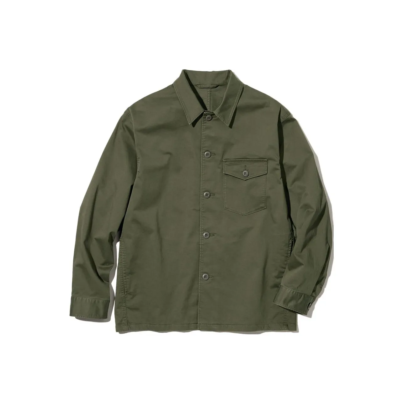 UNIQLO Темно-оливковые мужские рубашки