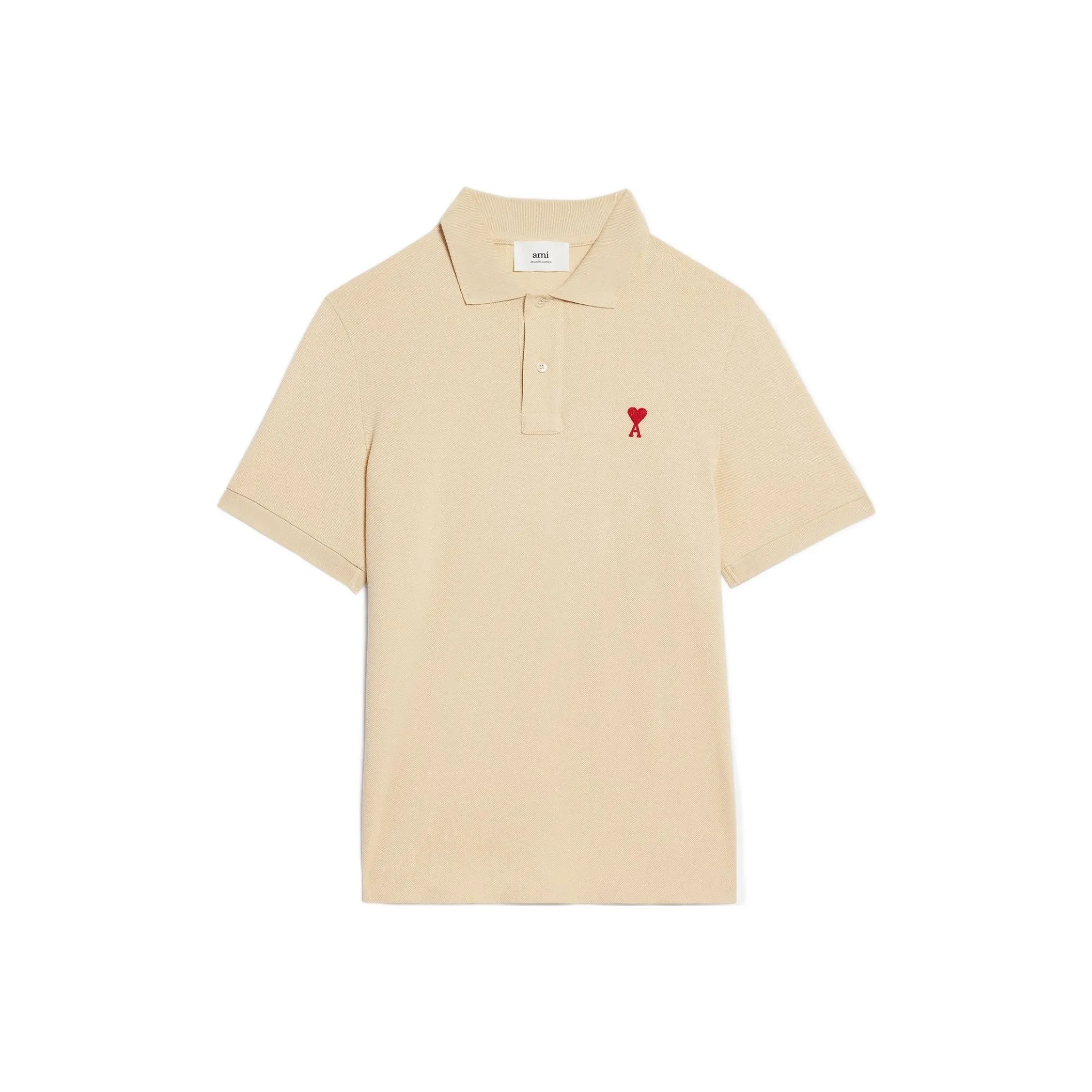 Ami Adc Red Heart Organic Polo