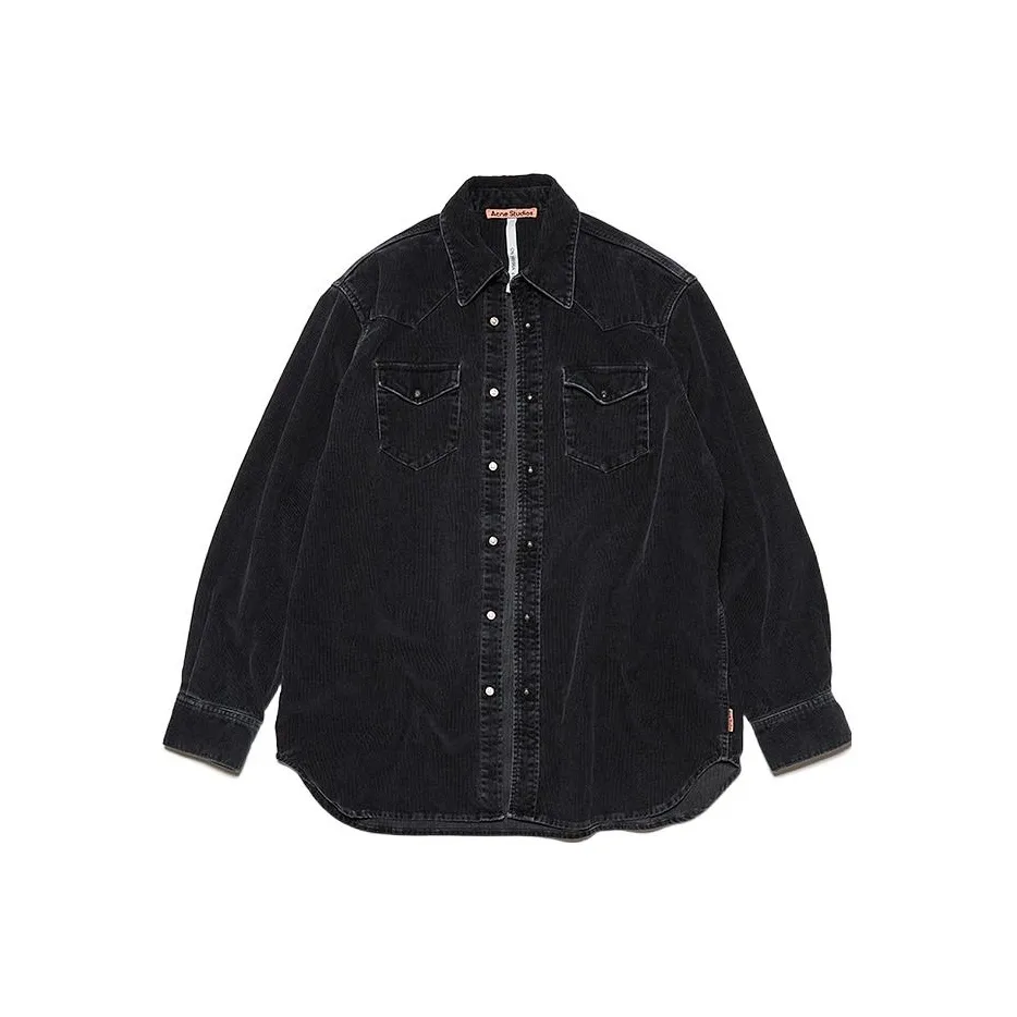 ACNE STUDIOS Мужские черные рубашки