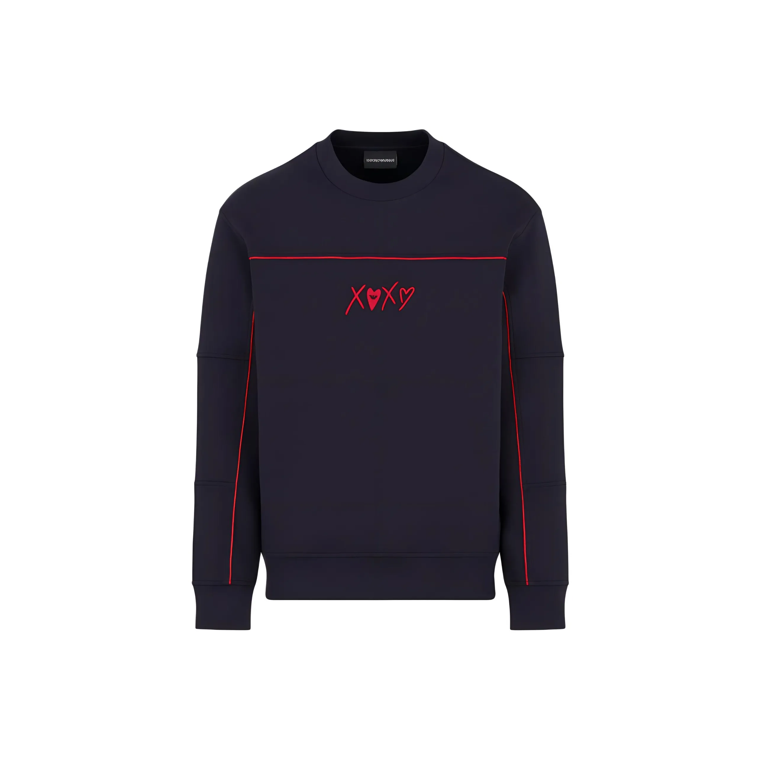 EMPORIO ARMANI Jersey Sweatshirt With Piping