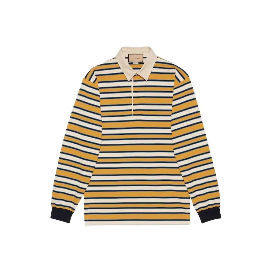 GUCCI Striped Polo With Patch