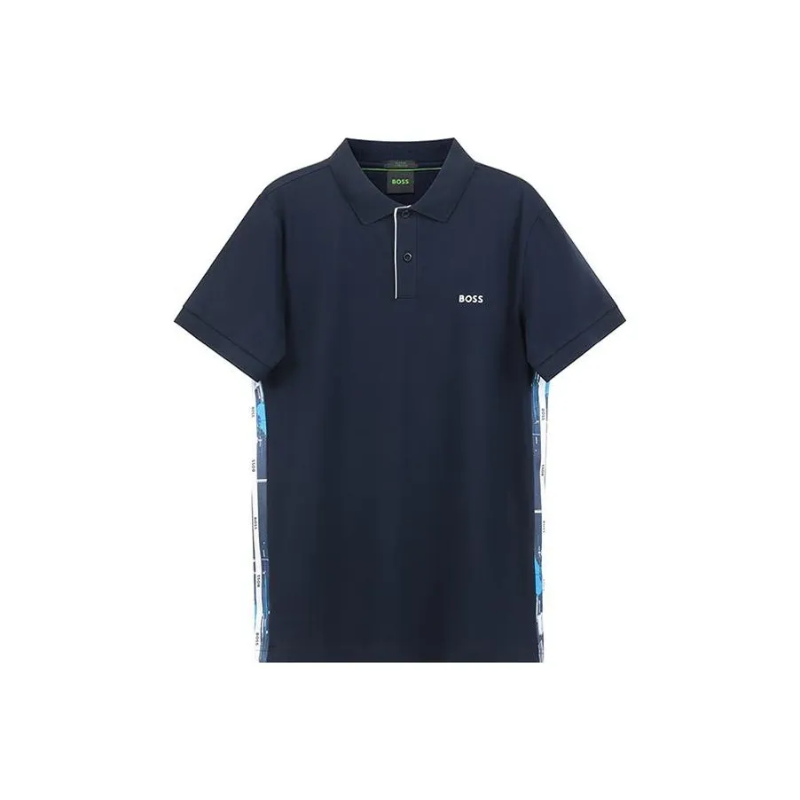 HUGO BOSS Polo Shirts Men's Dark Blue