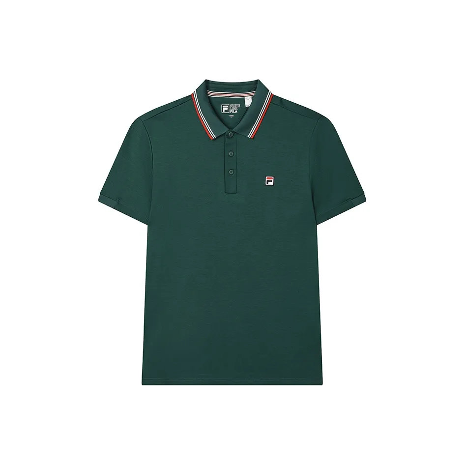 FILA Поло Мужское Темный Лесной Зеленый