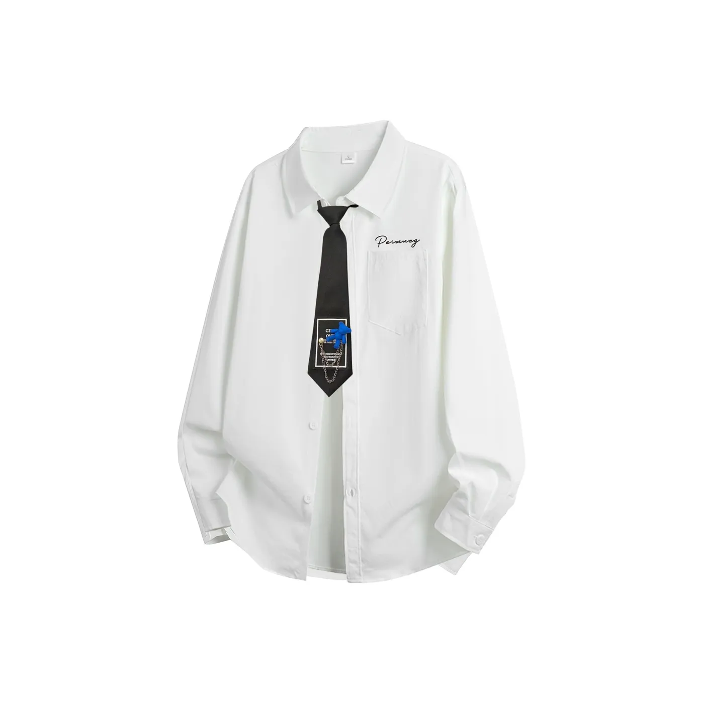 PEIMENG Shirts Unisex White