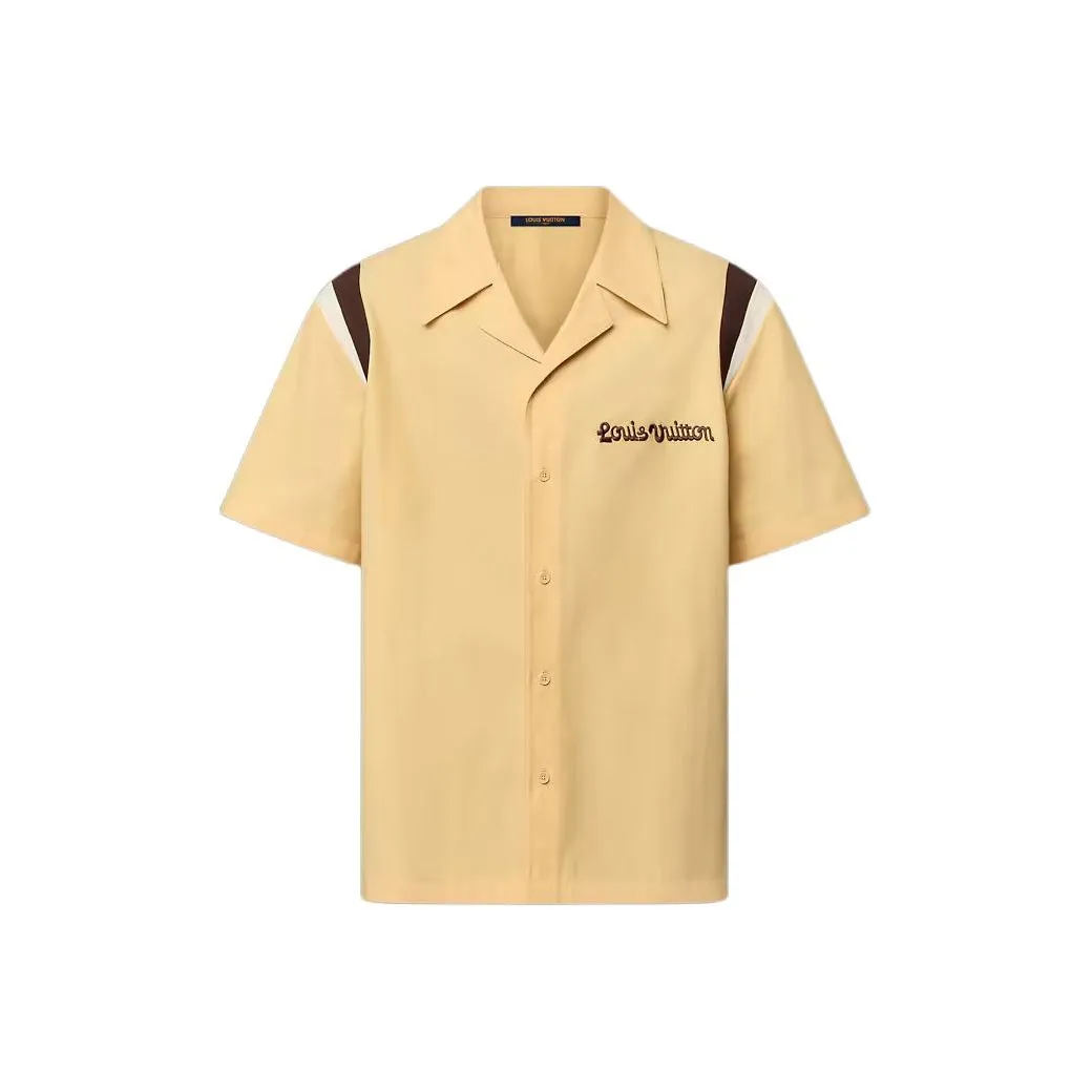LOUIS VUITTON By Tyler The Creator Embroidered Short Sleeved Cotton Bowling Shirt