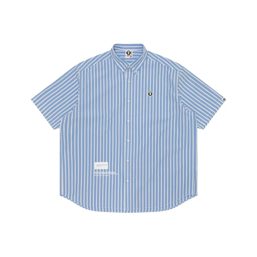 Aape By *A Bathing APE® Striped Cotton Shirt
