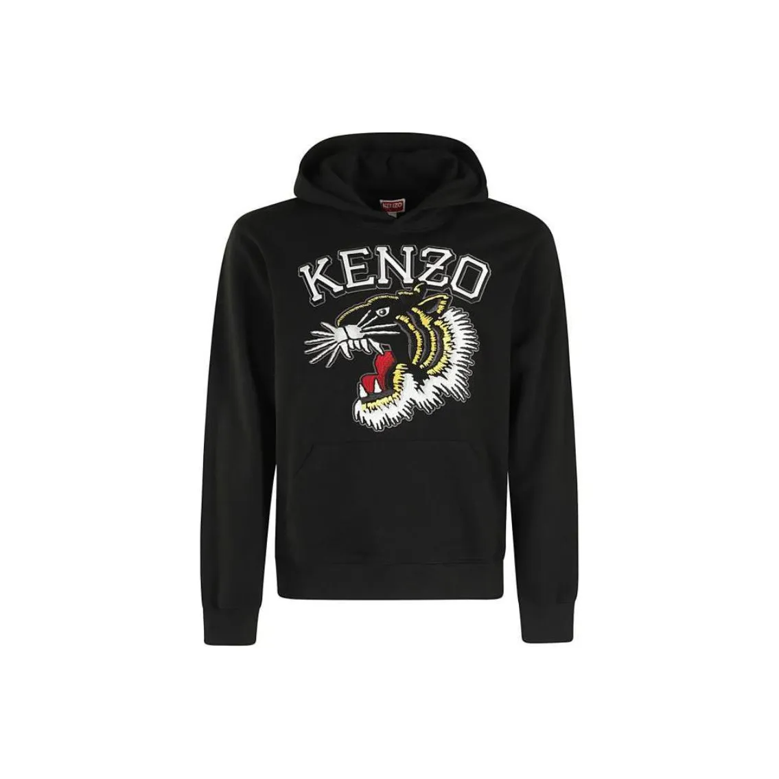 KENZO Tiger Embroidered Kangaroo Pocketed Hoodie