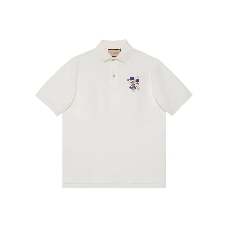 GUCCI Gucci Fw22 Tanabata Series Polo Shirt Men's White