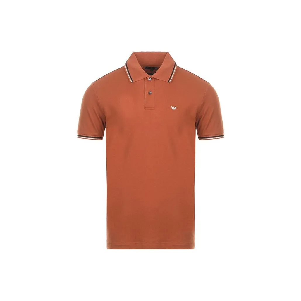 EMPORIO ARMANI FW23 Polo Shirt Men's Orange
