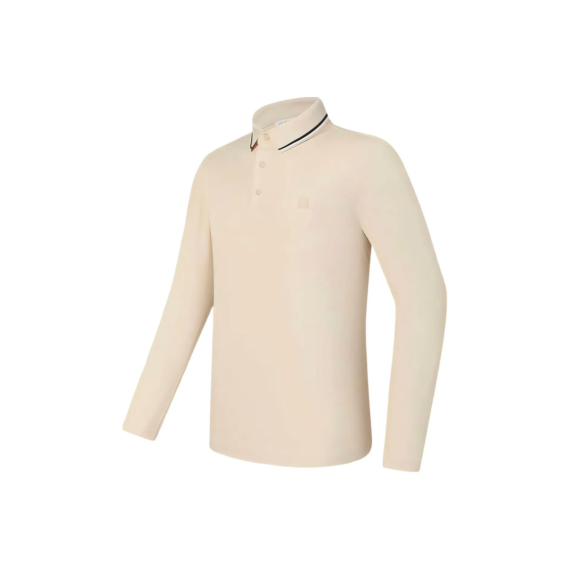 FILA Golf Series Polo Shirt Men's Brown Beige Khaki