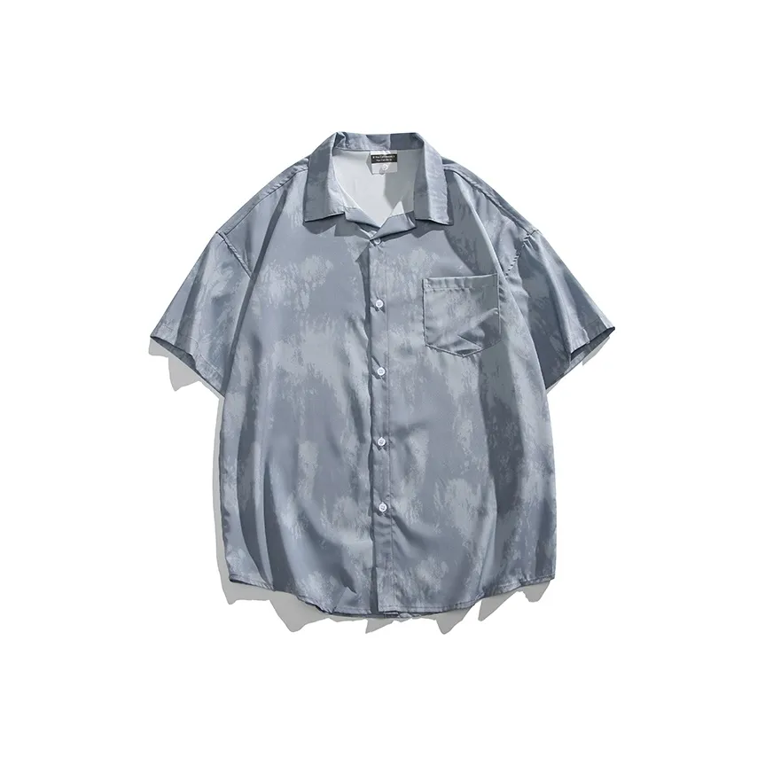 WARLI Винтажная серая унисекс рубашка