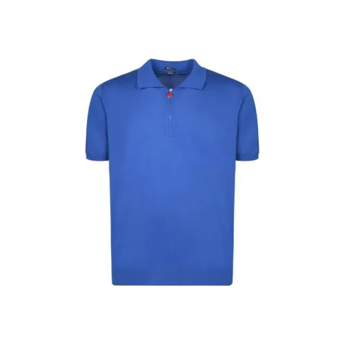 KITON Электрический синий Мужское Поло