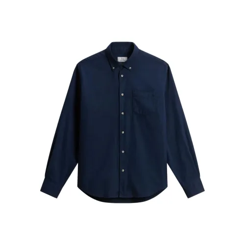 WOOLRICH Синие Мужские Рубашки
