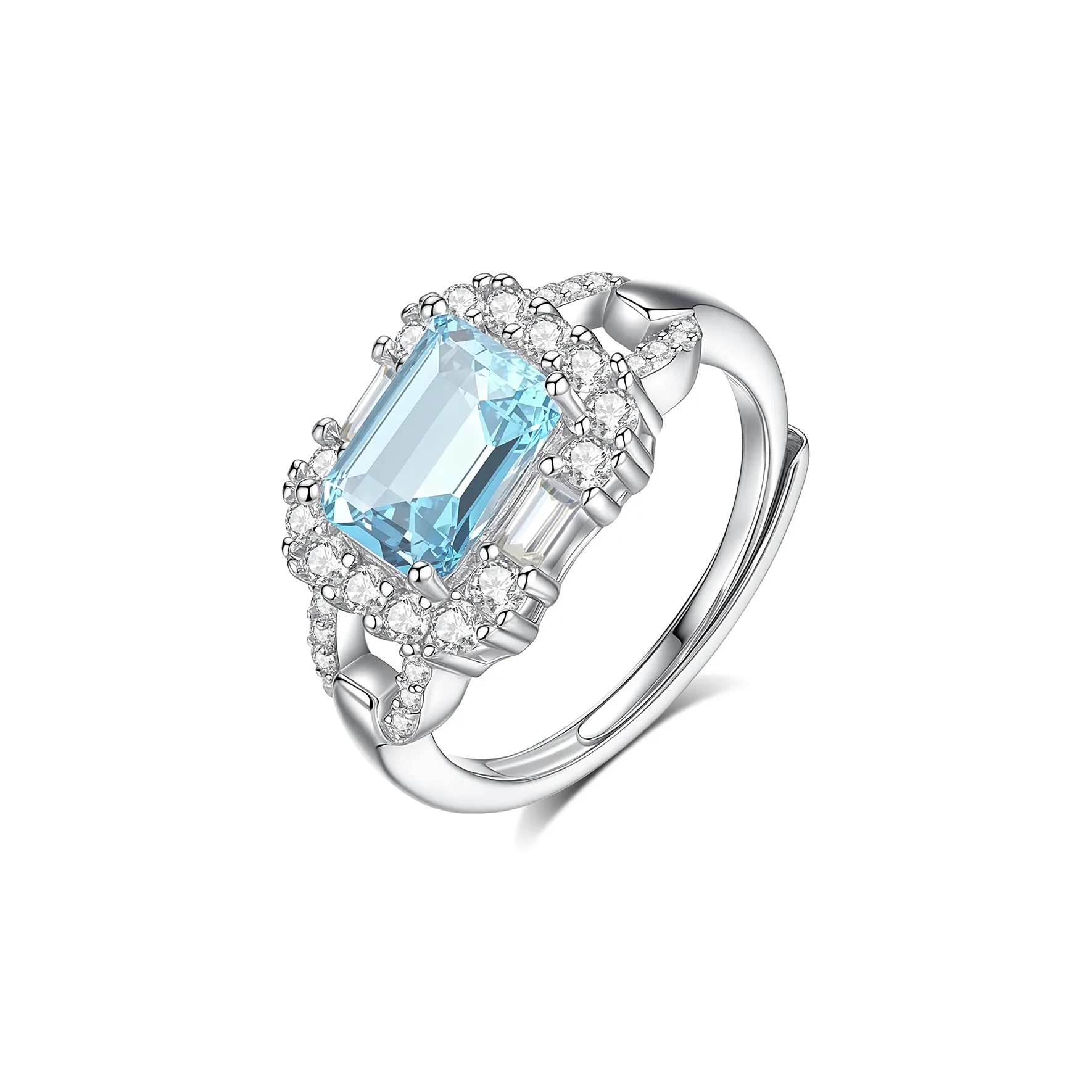 Lao Feng Xiang Natural Topazes Colored Gemstone Rings Women's