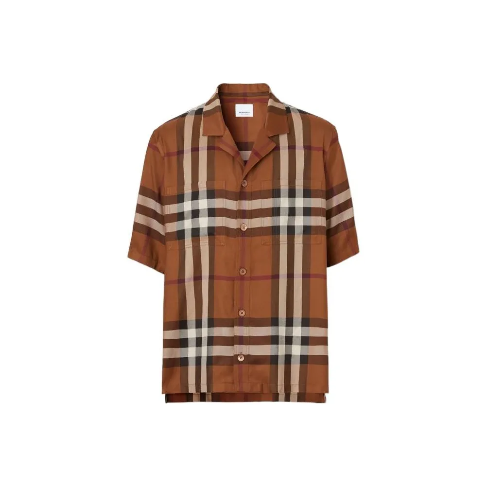 Burberry SS22 Shirt Men's Dark Birch Brown