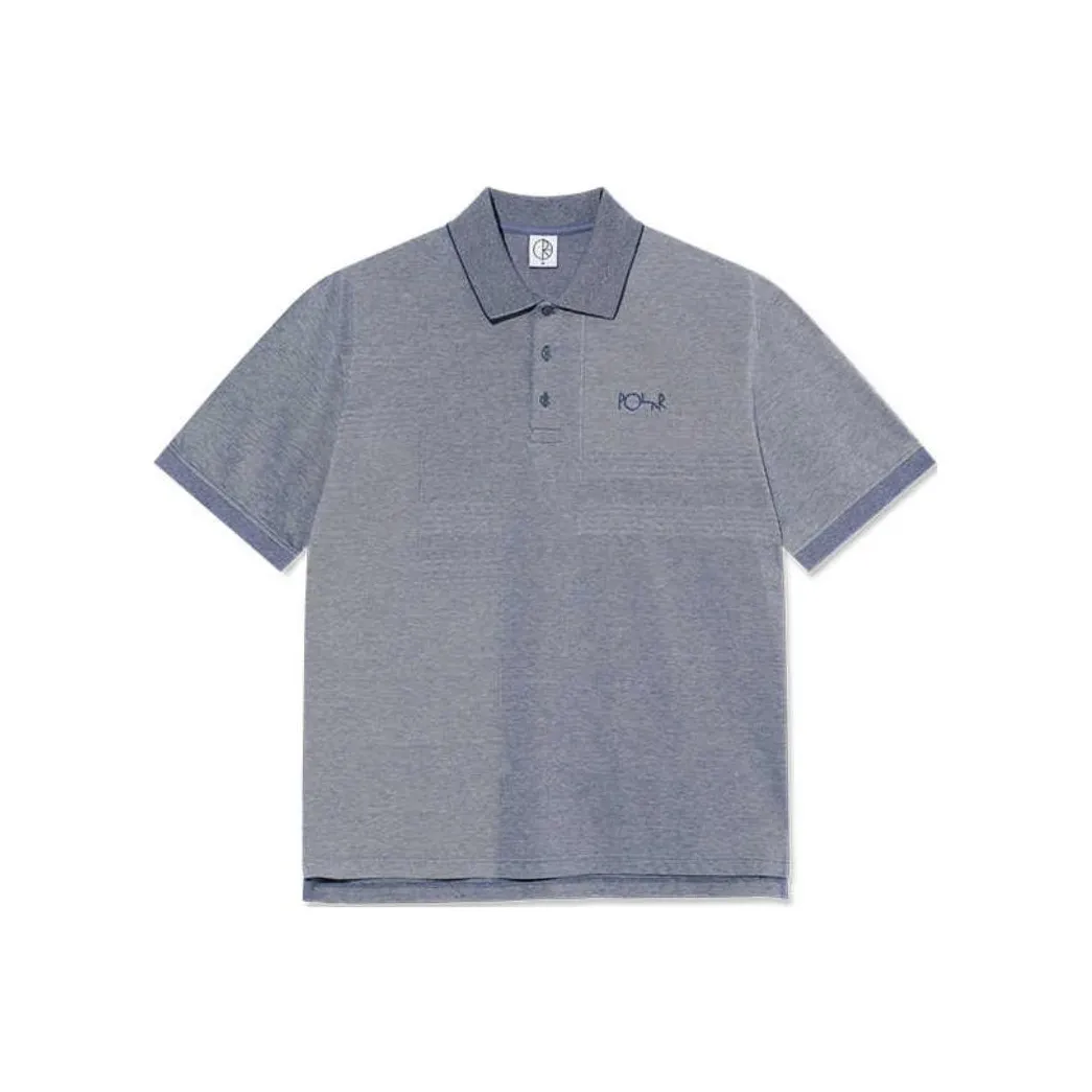 POLAR SKATE CO Поло Мужское Серый Синий