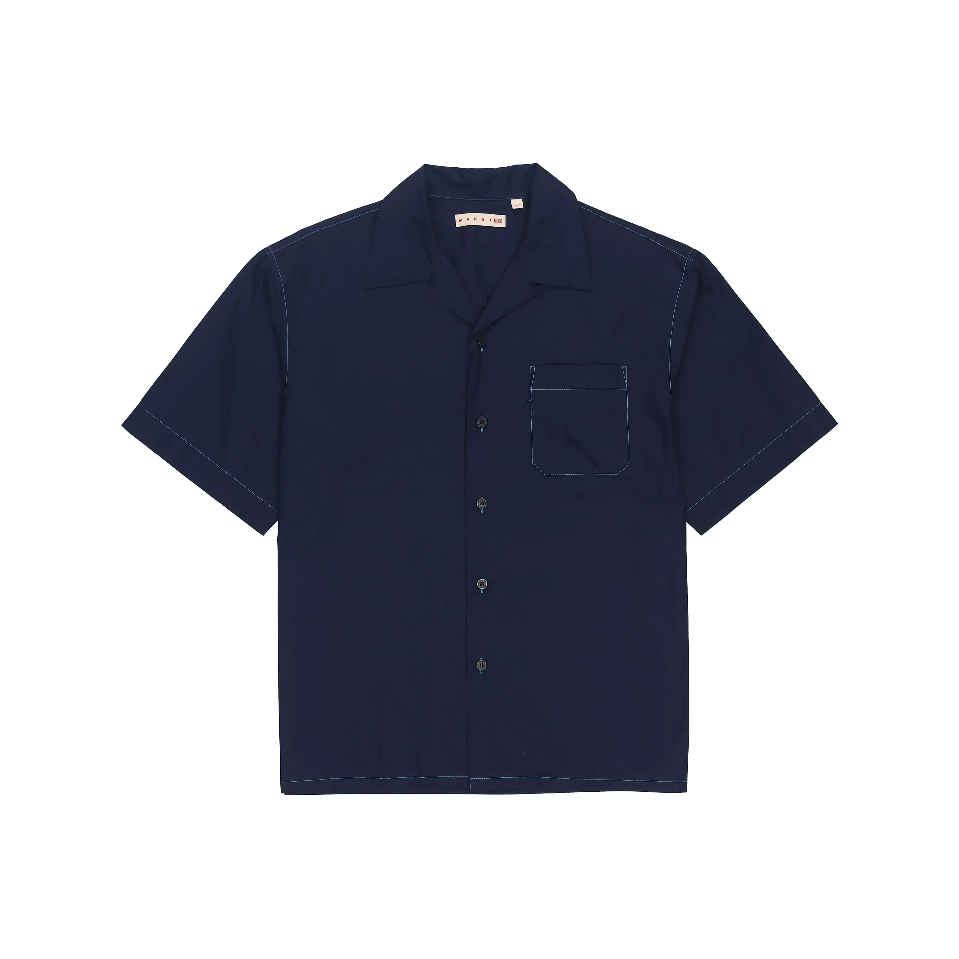 Uniqlo Marni Совместный бренд Co Branding Рубашка Мужская Темно-синяя