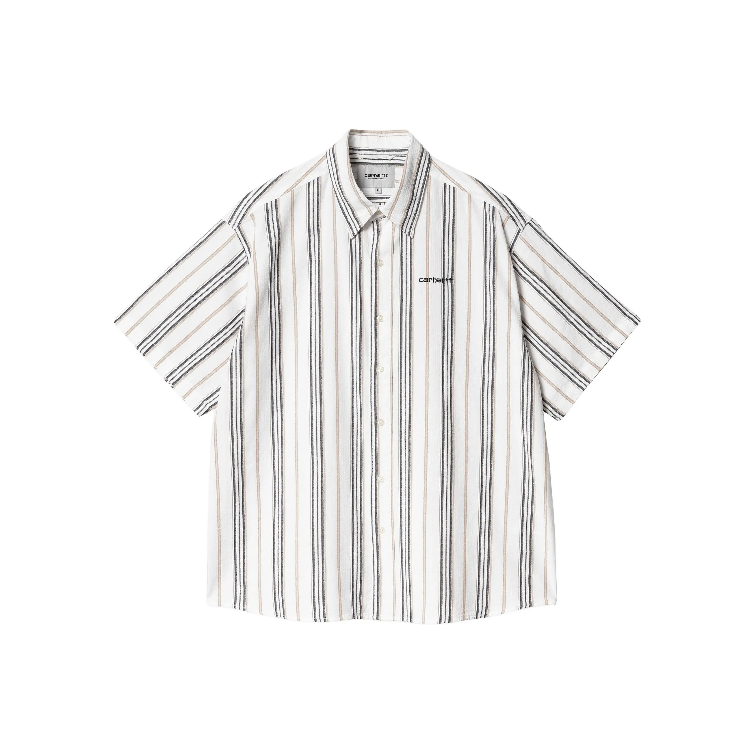 Carhartt WIP SS24 S S Quentin Рубашка Мужская Восковая Белая