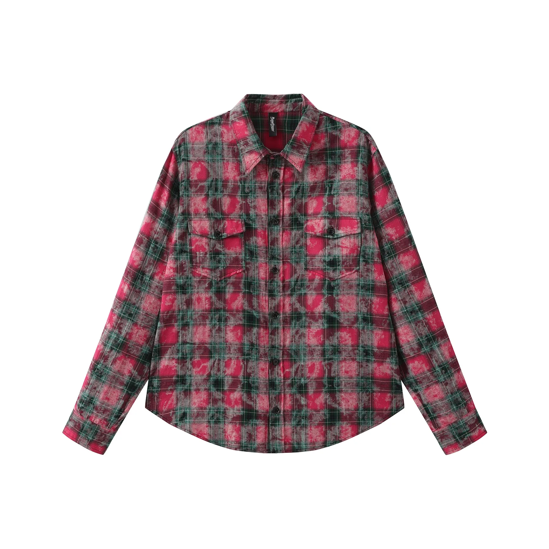 MAISON VINSON Shirt Unisex Red Black Plaid