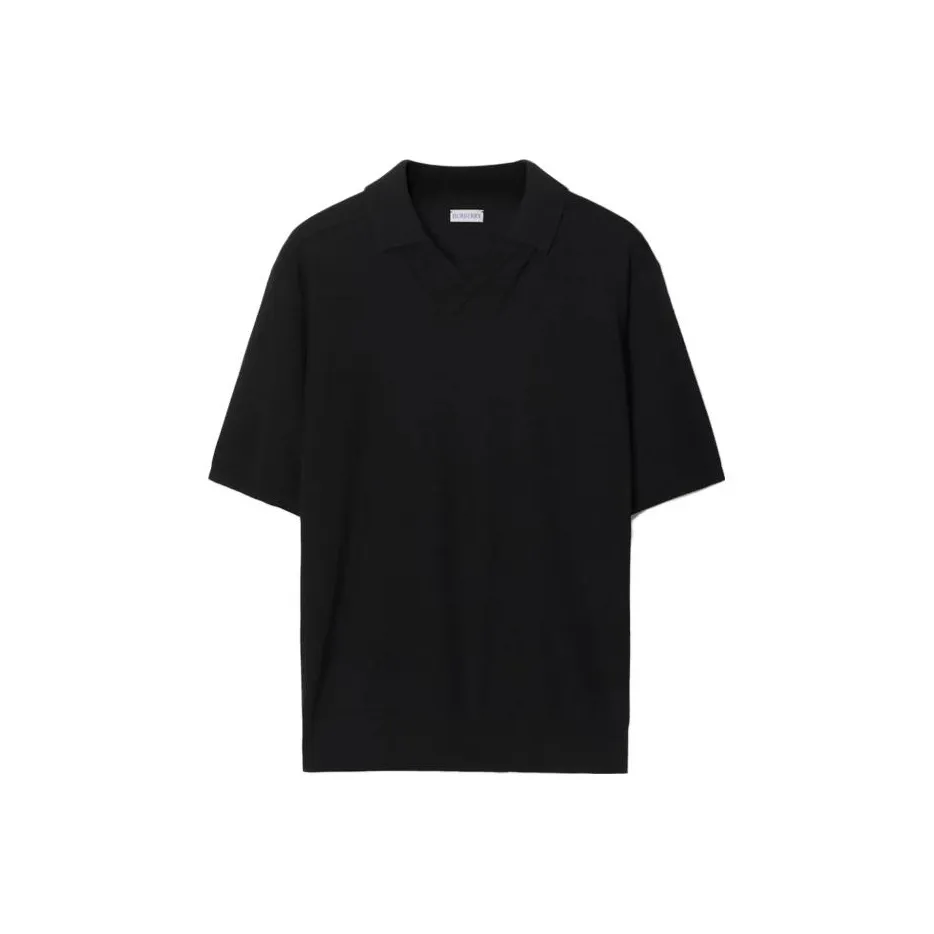 Burberry FW23 Поло Мужское Черное