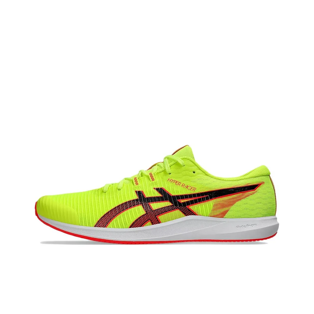Asics HYPER RACER Low Top Long Distance Running Shoes Men's Yellow