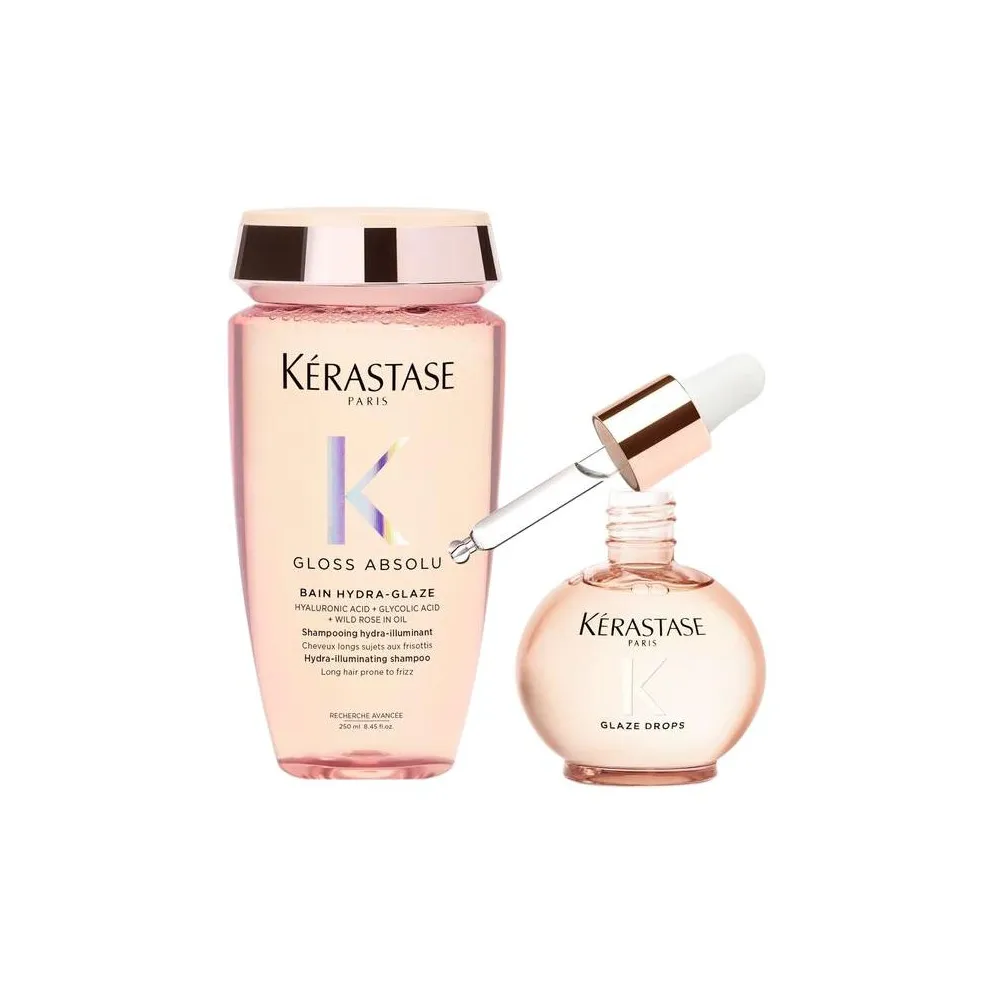 KERASTASE Wild Rose Oil Hyaluronic Acid Блестящий Шампунь и Кондиционер Наборы Восстанавливающий и Освежающий 250 мл + 45 мл