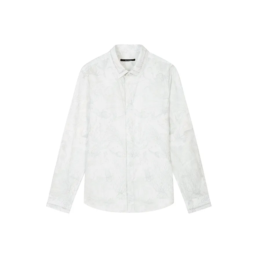 DAVID NAMAN Серые Мужские Рубашки