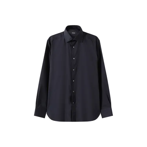 Ermenegildo Zegna Черные Мужские Рубашки