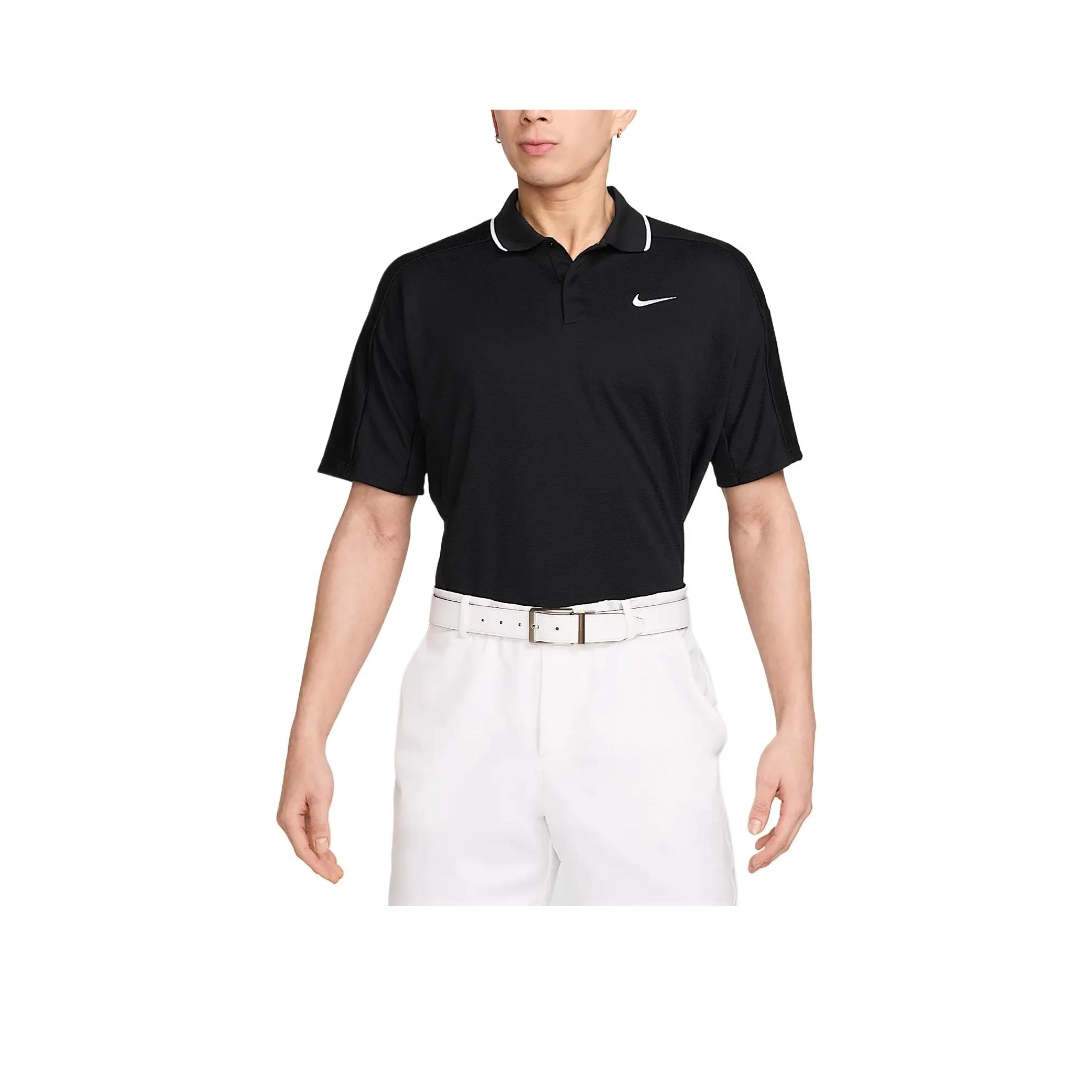 Nike GOLF CLUB DRI FIT Polo Shirts Men Black/White