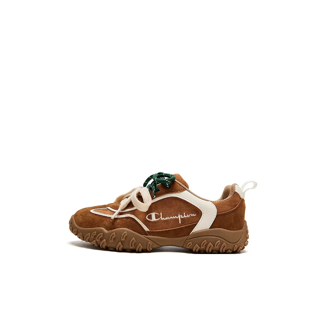 Champion Kids Slip-Resistant Rebound Low-Top Streetwear Yellow Brown Baby Чемпион Кидс Противоскользящий Rebound Низкий Топ Уличная Обувь Желтый Коричневый Малыш