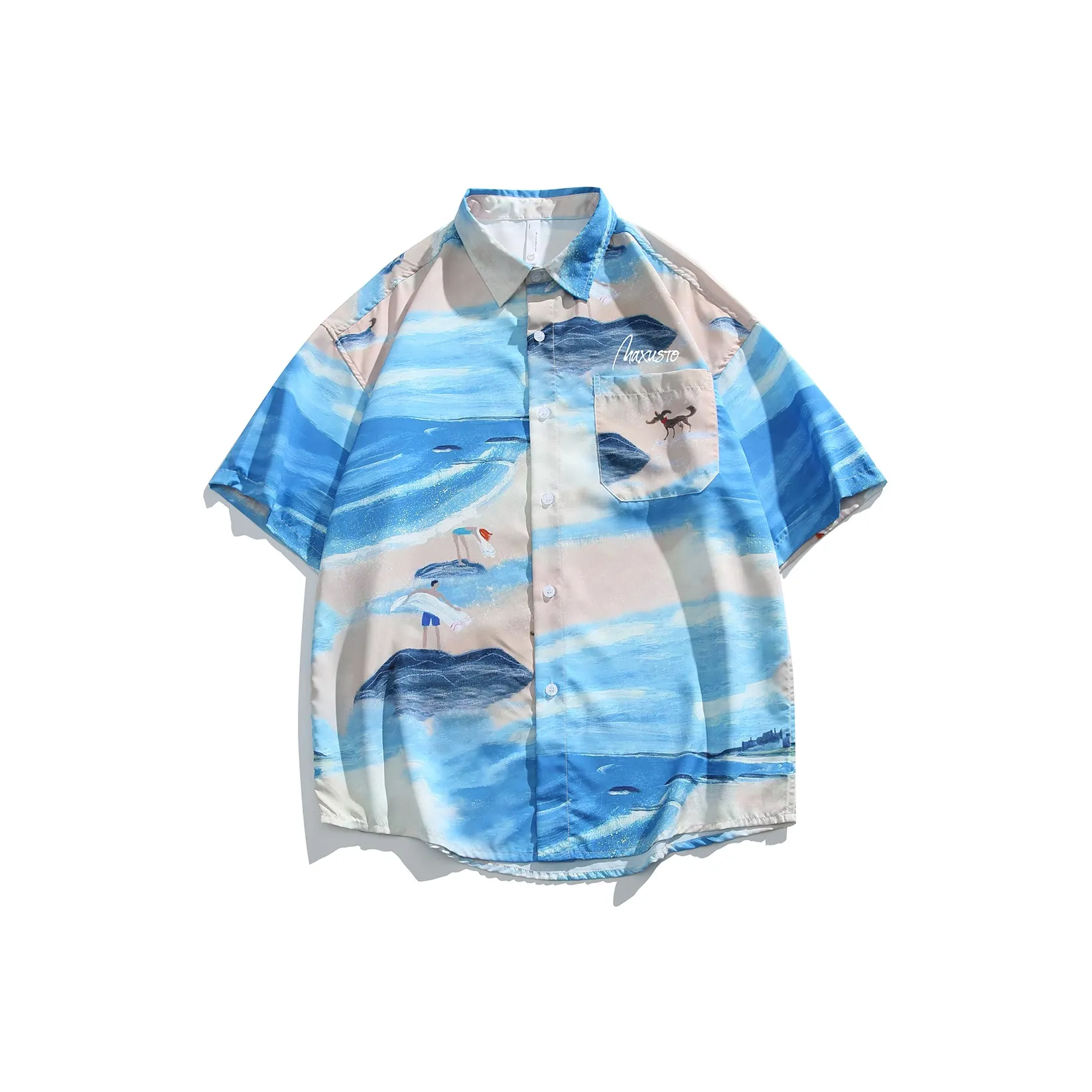 NAXUSTO Shirt Unisex Beach Ocean
