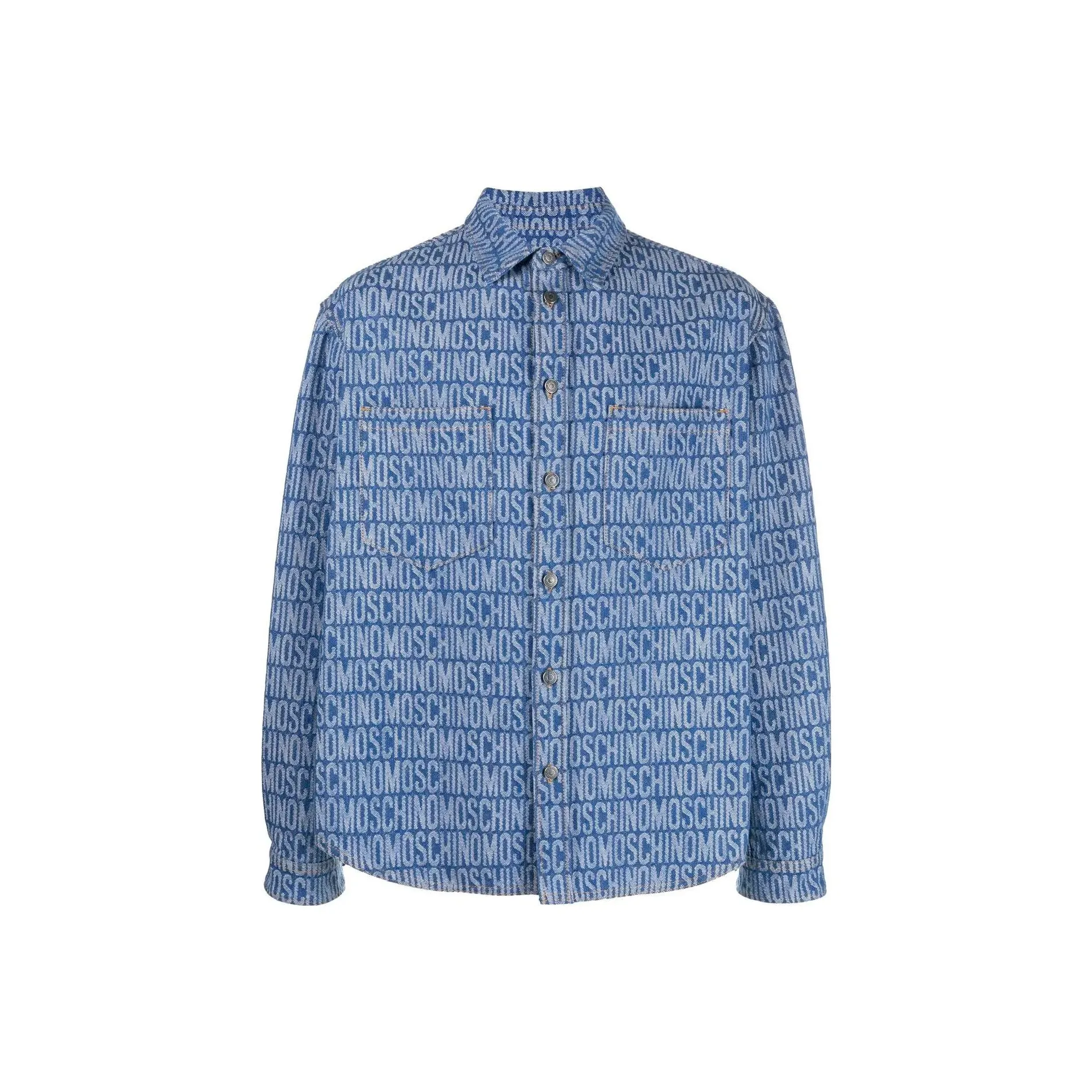 MOSCHINO Индиго Мужские Рубашки