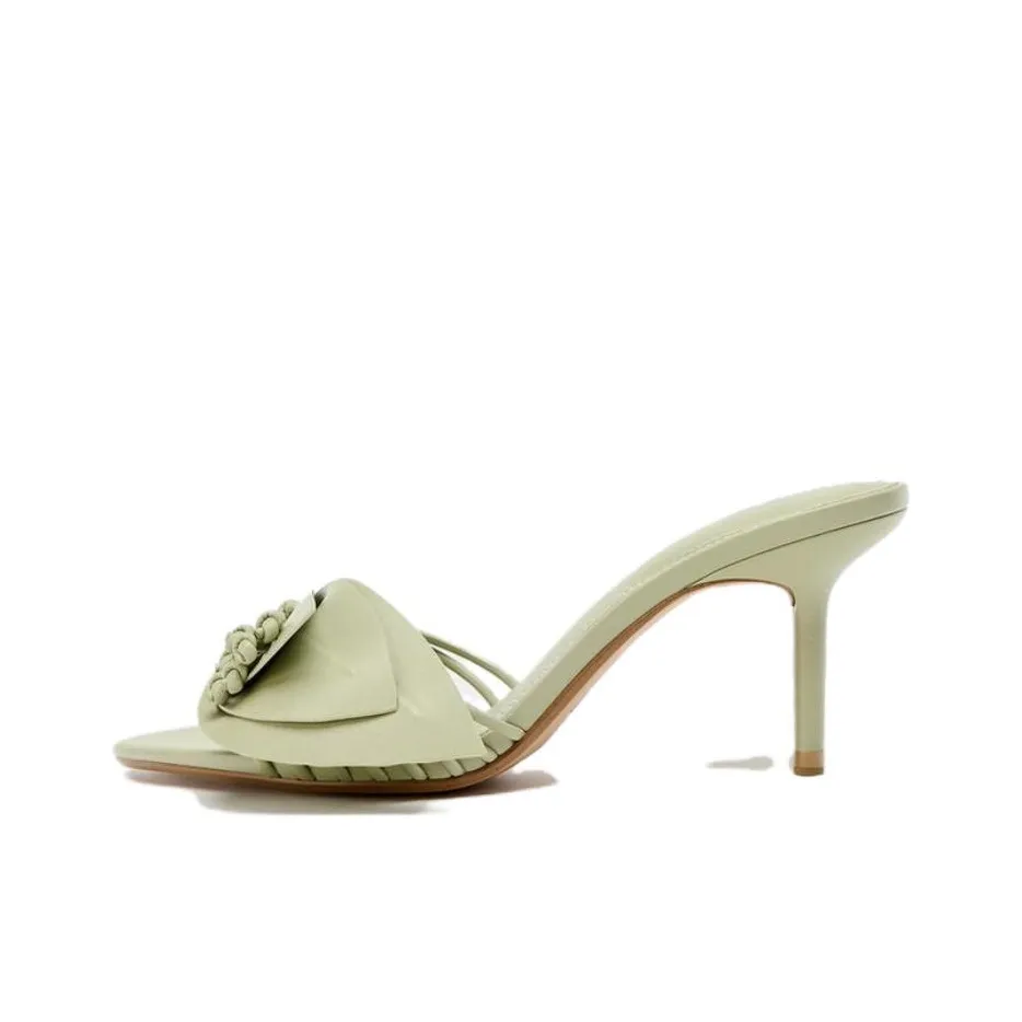 ZARA Слипоны Женские Зеленые