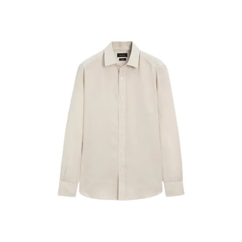 Massimo Dutti Бежевые Мужские Рубашки