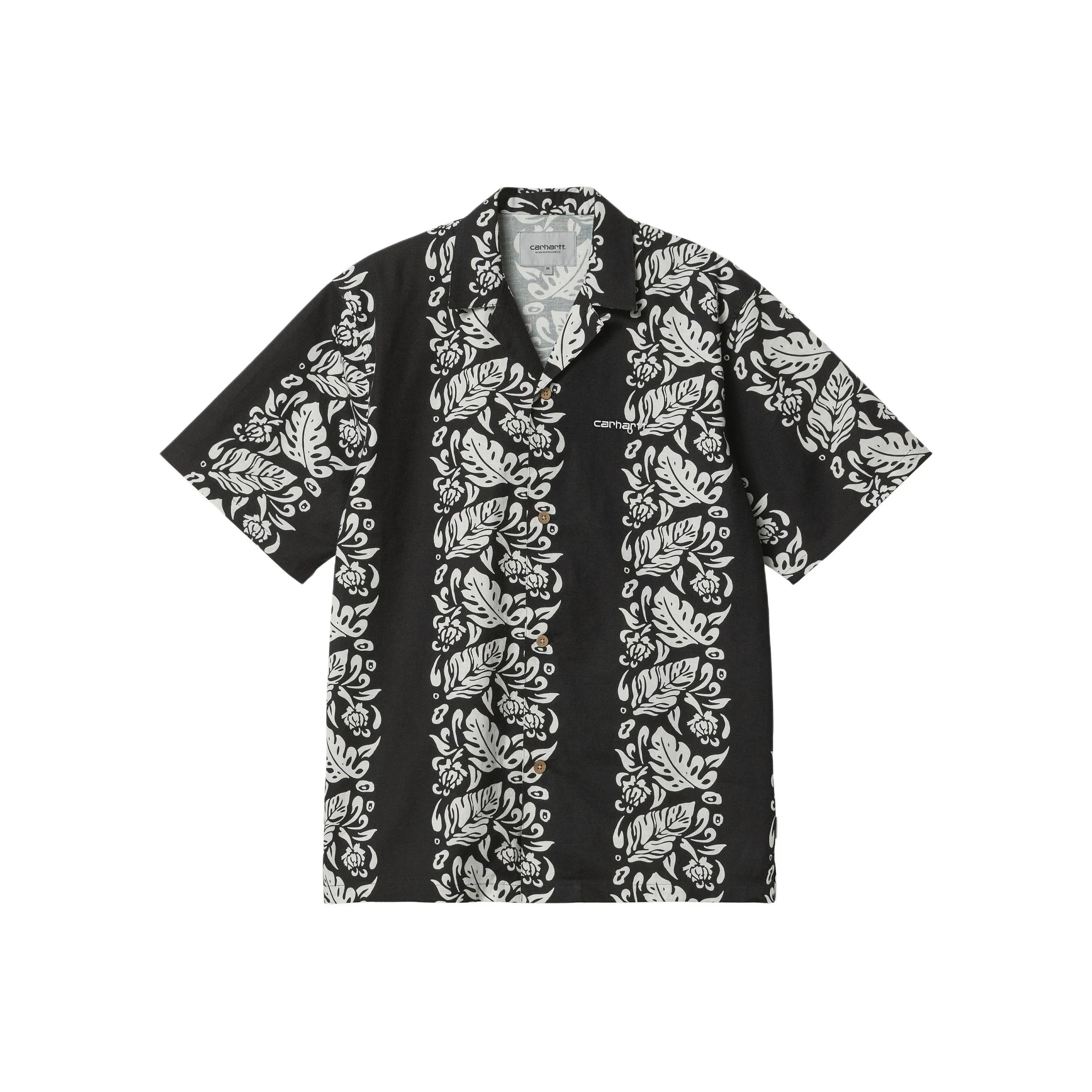 Carhartt WIP SS24 S S Floral Рубашка Мужская Черная