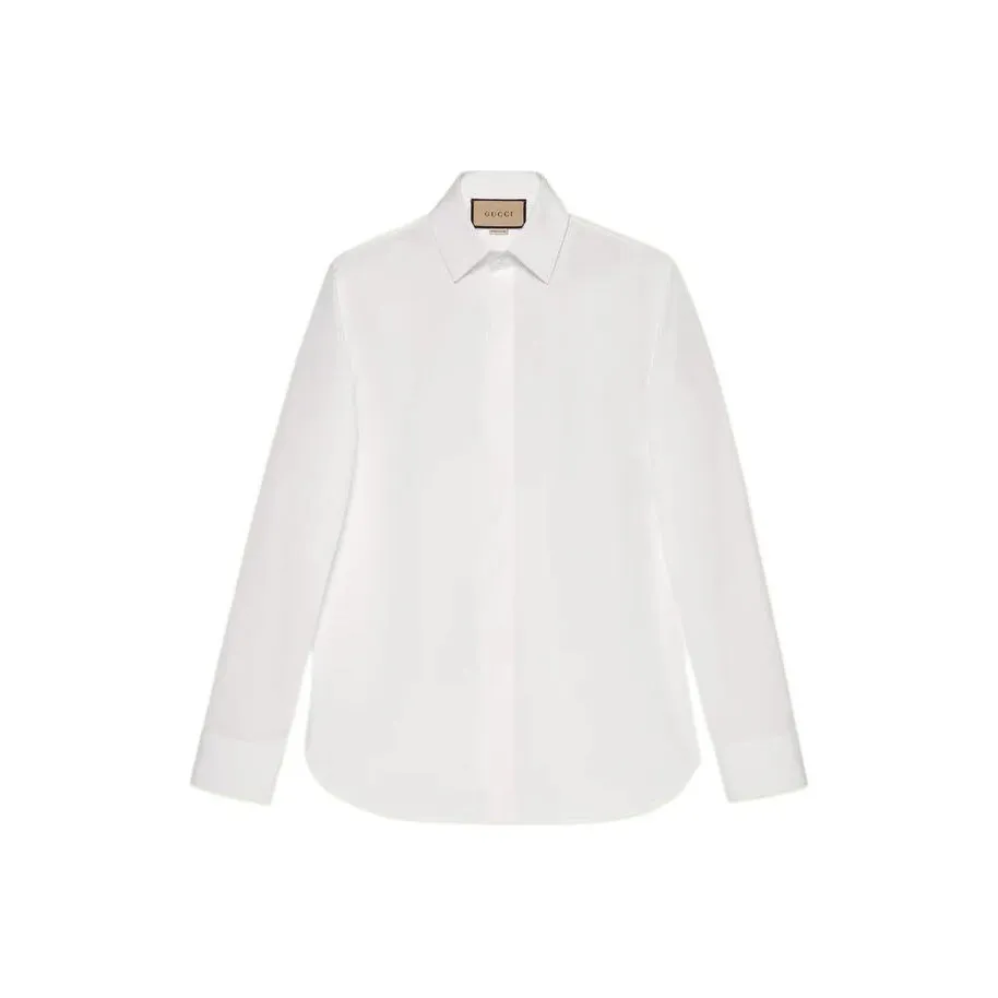 GUCCI Pointed collar Cotton Shirt