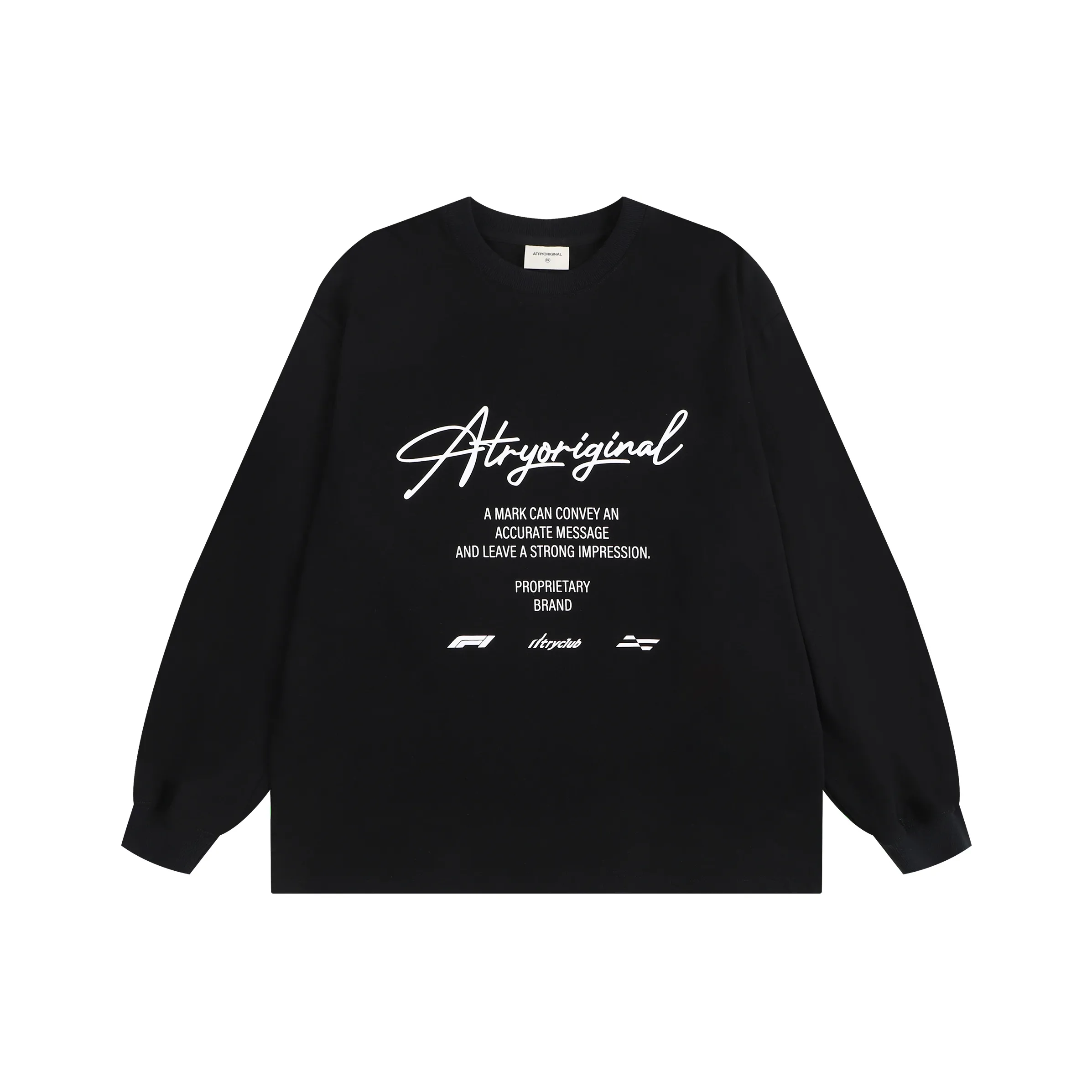 Atry Flower body LOGO series T-рубашка Унисекс Черный