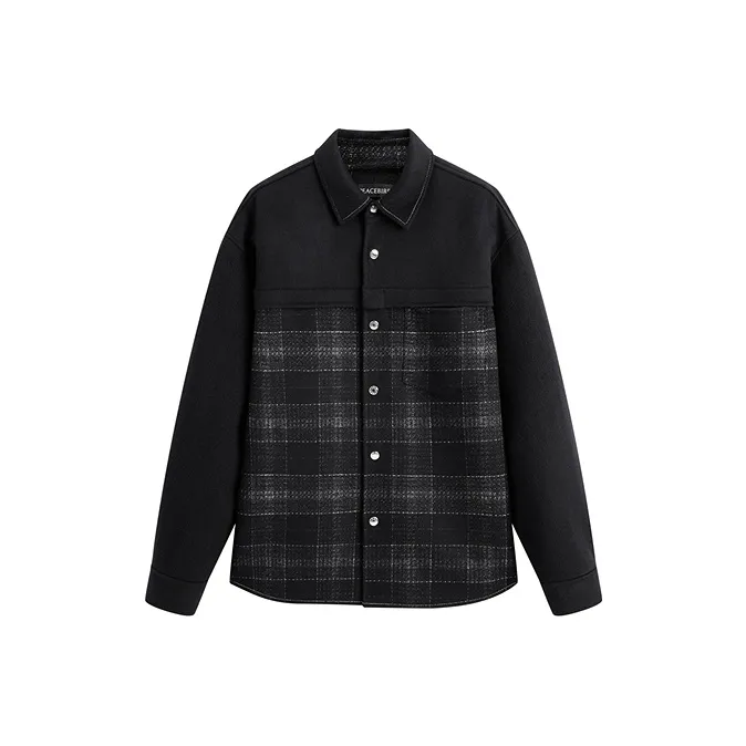 PEACEBIRD MEN Черный 1 Мужская Рубашка