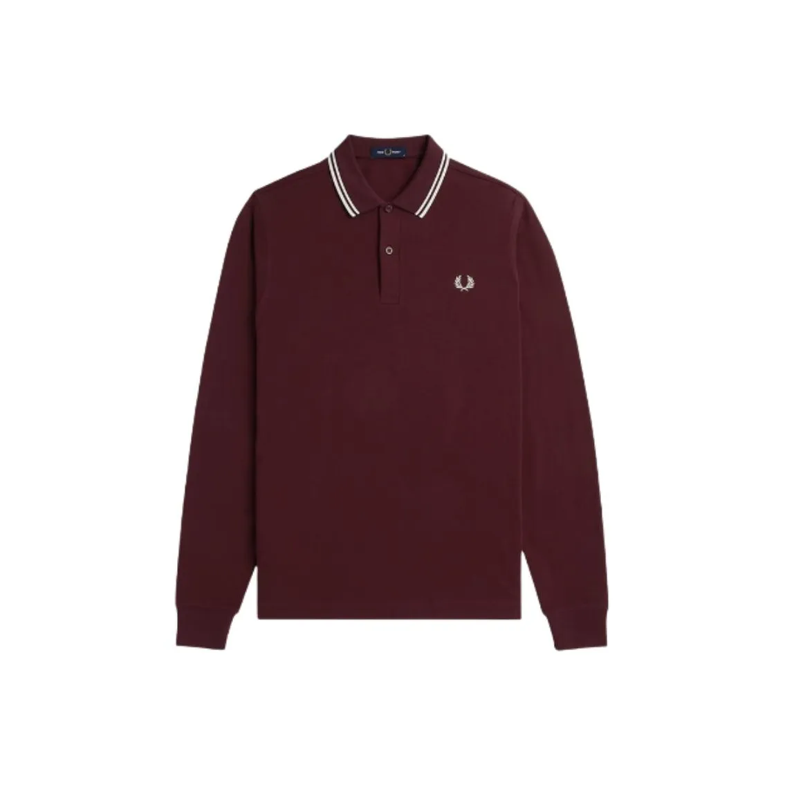 FRED PERRY Tipped collar Long sleeve Polo Shirt