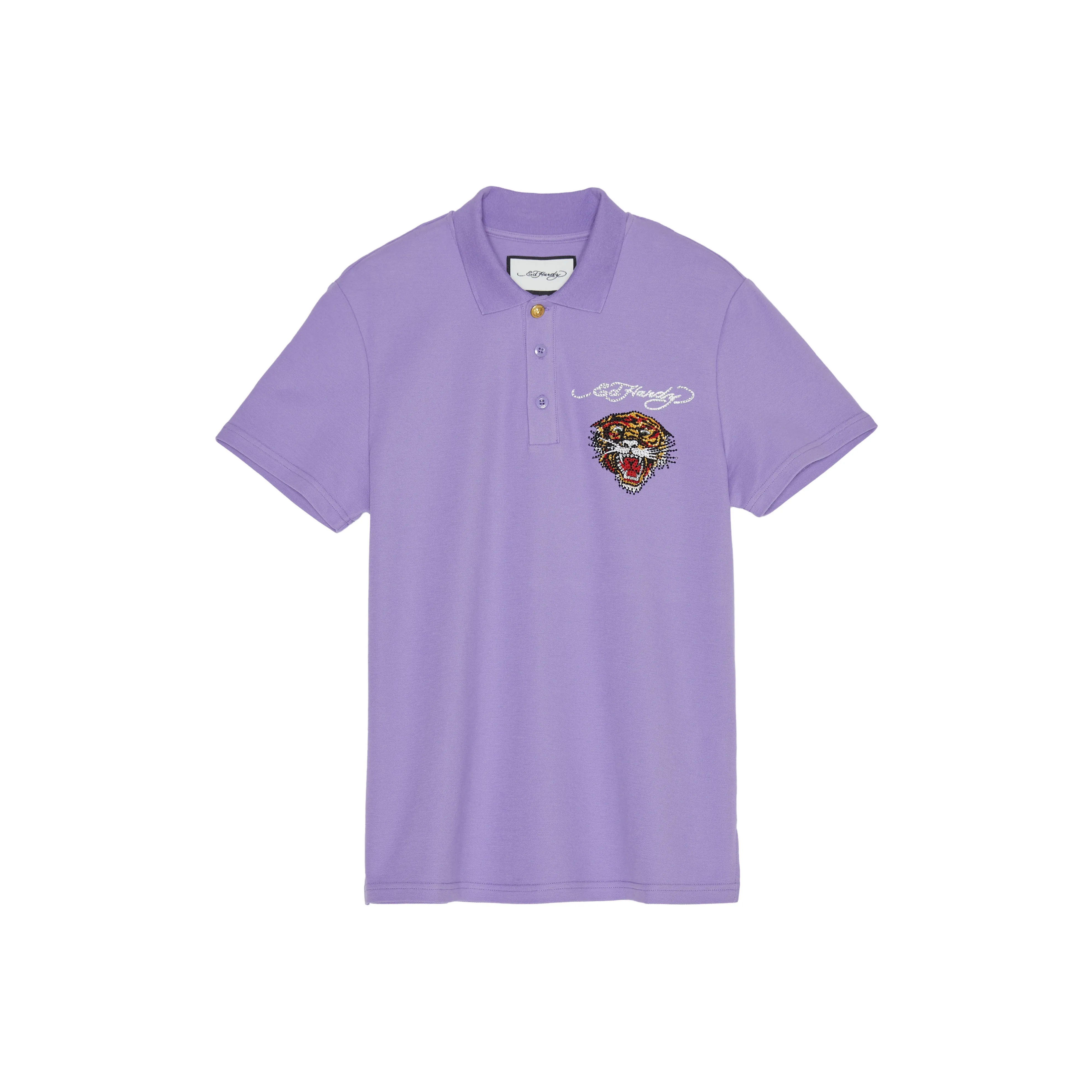 Ed Hardy Classic Series Polo Shirts Men's Lilac