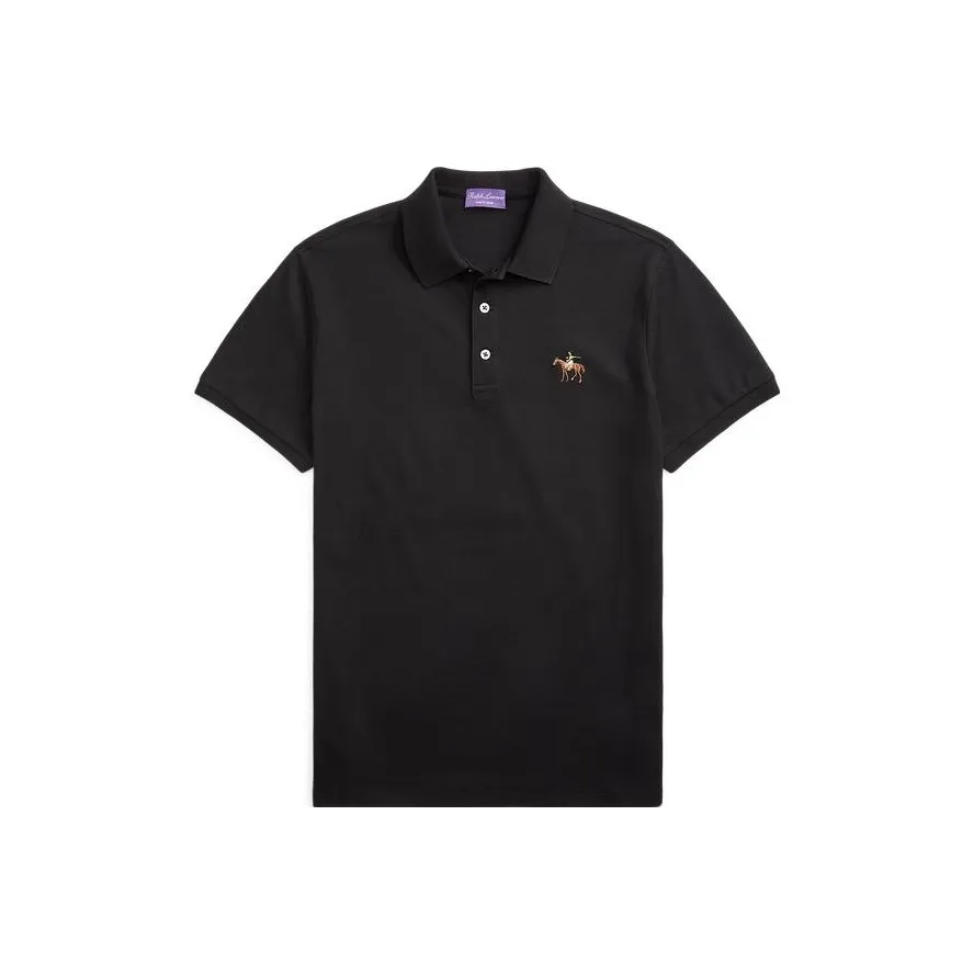 Ralph Lauren Purple Label Logo embroidered Polo Shirt
