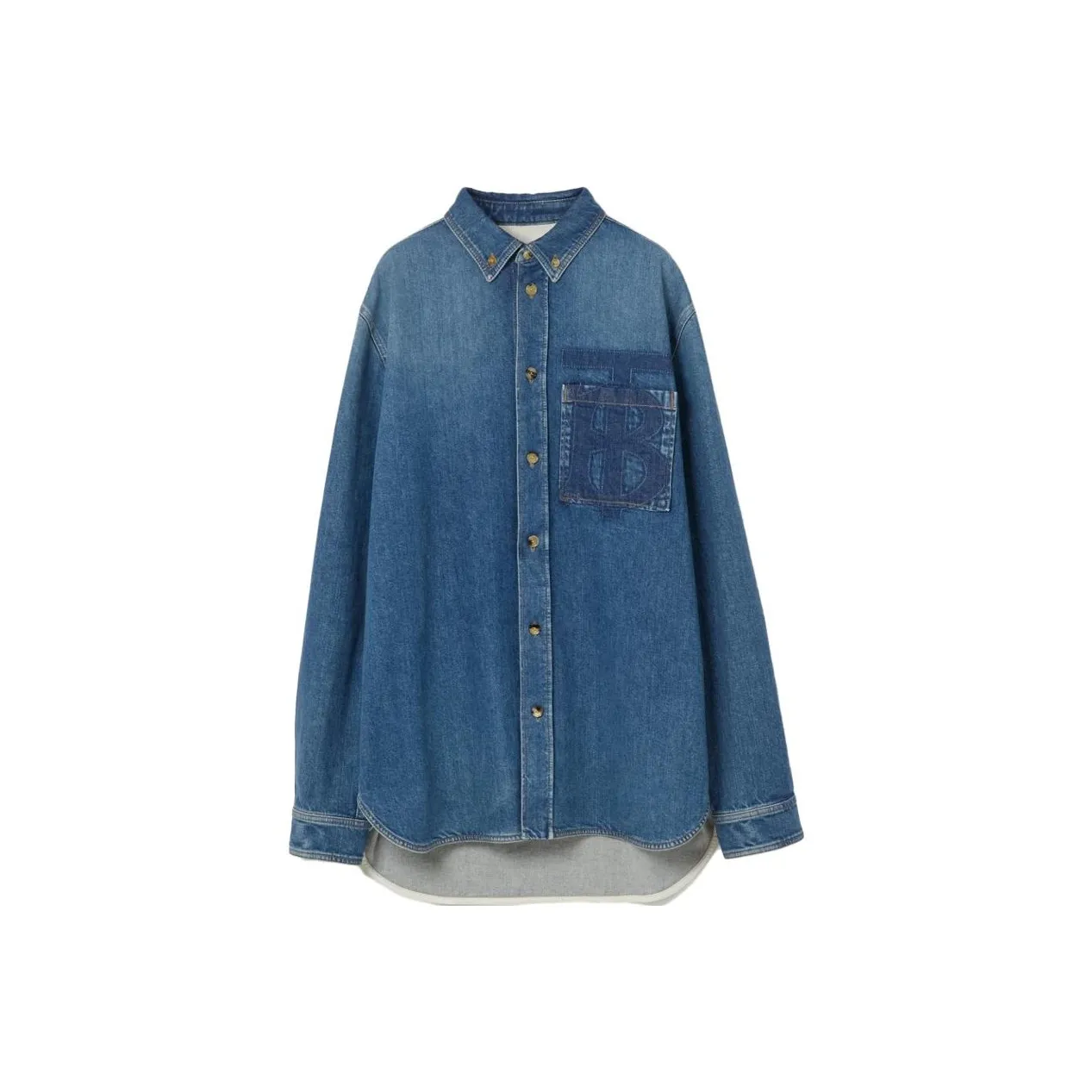 Burberry Monogram Motif Denim Shirt