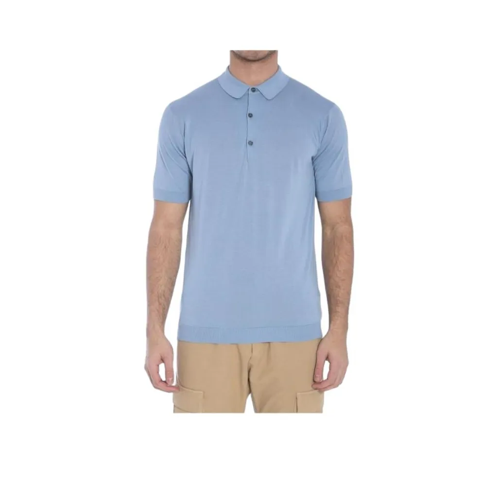 JOHN SMEDLEY Polo Shirts Men Blue
