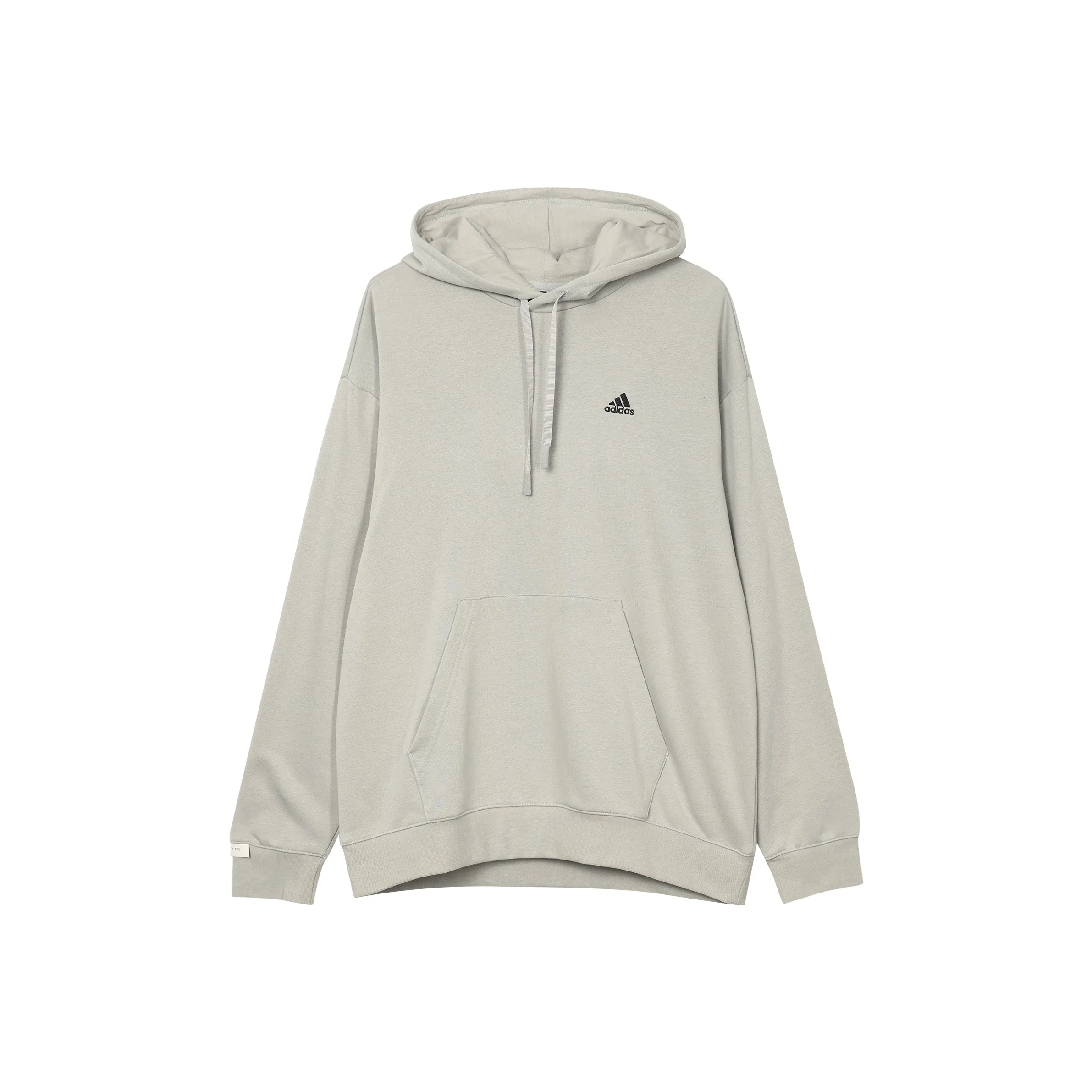 Adidas Logo Sweat Hoodie Sweatshirt Unisex Metal Gray