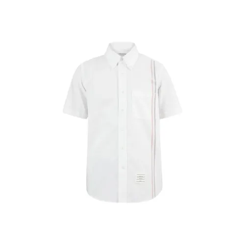 THOM BROWNE Белые Мужские Рубашки