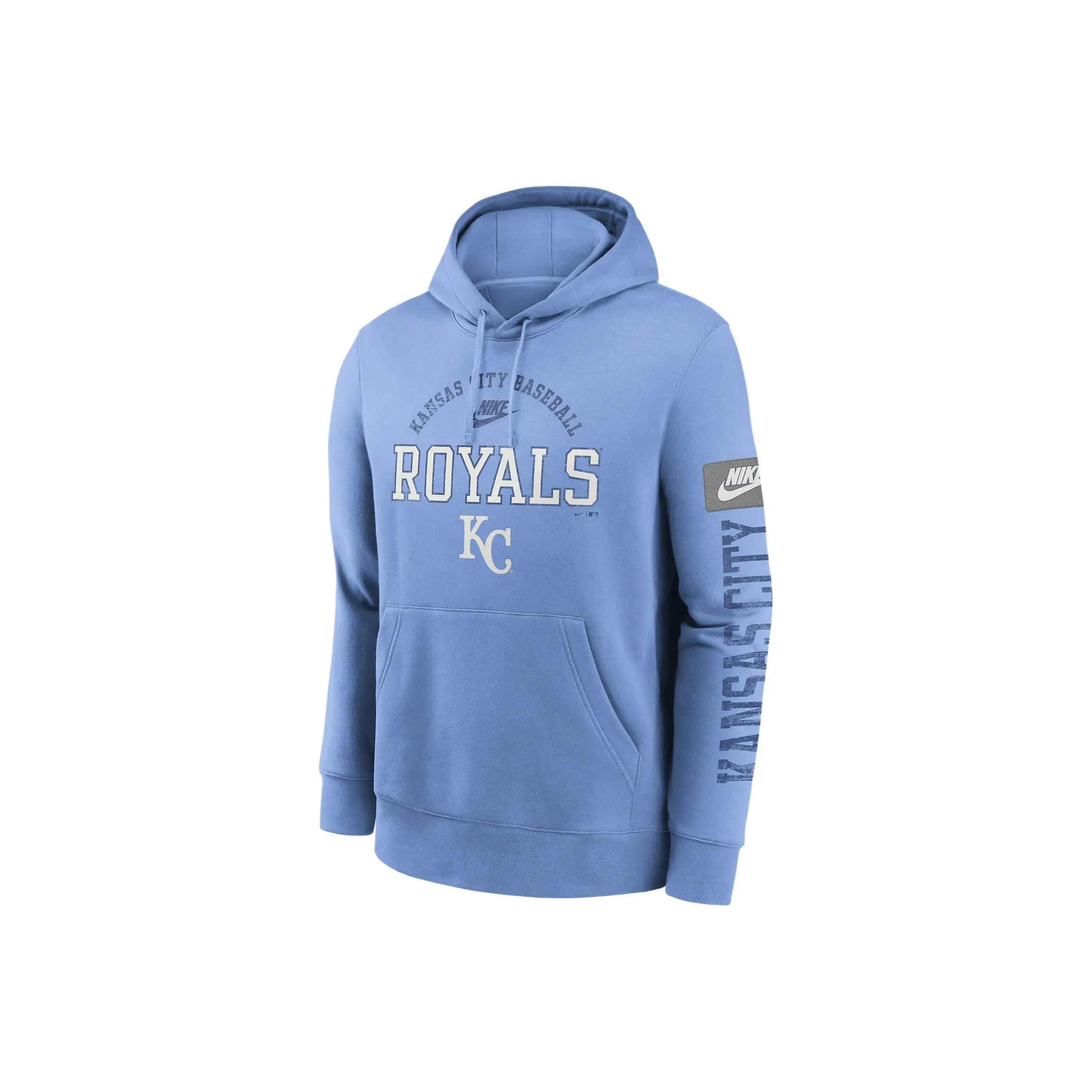 Nike Kansas City Royals Cooperstown Logo Club Men's Nike Mlb Pullover Hoodie