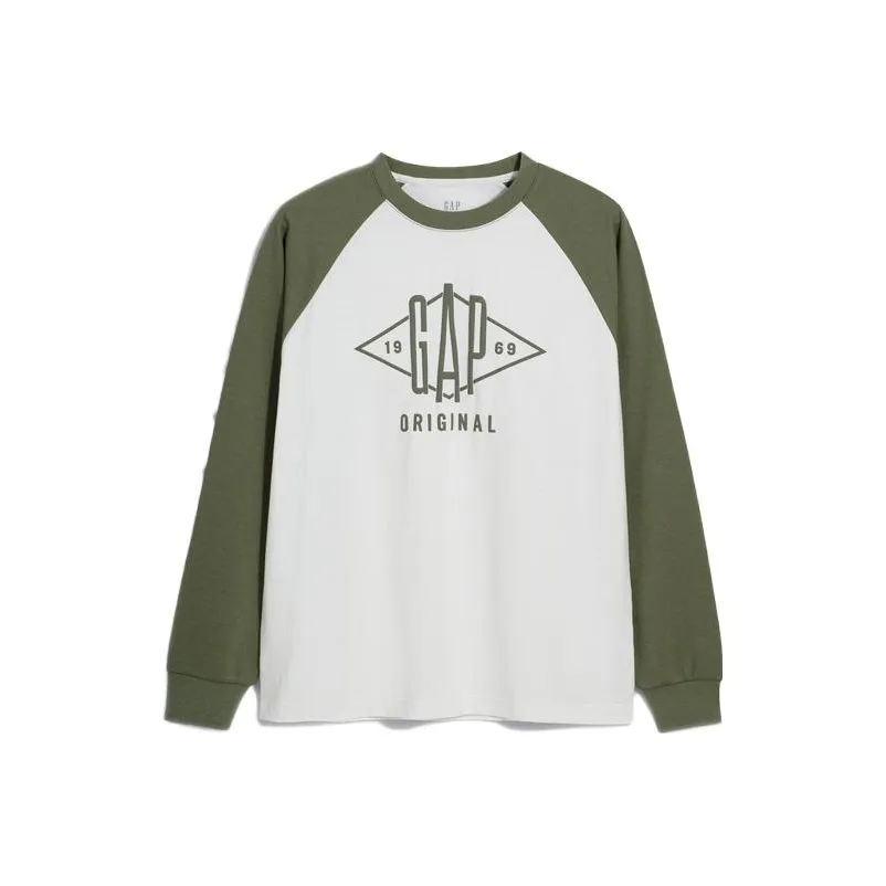 GAP Sweatshirt Men's White Green