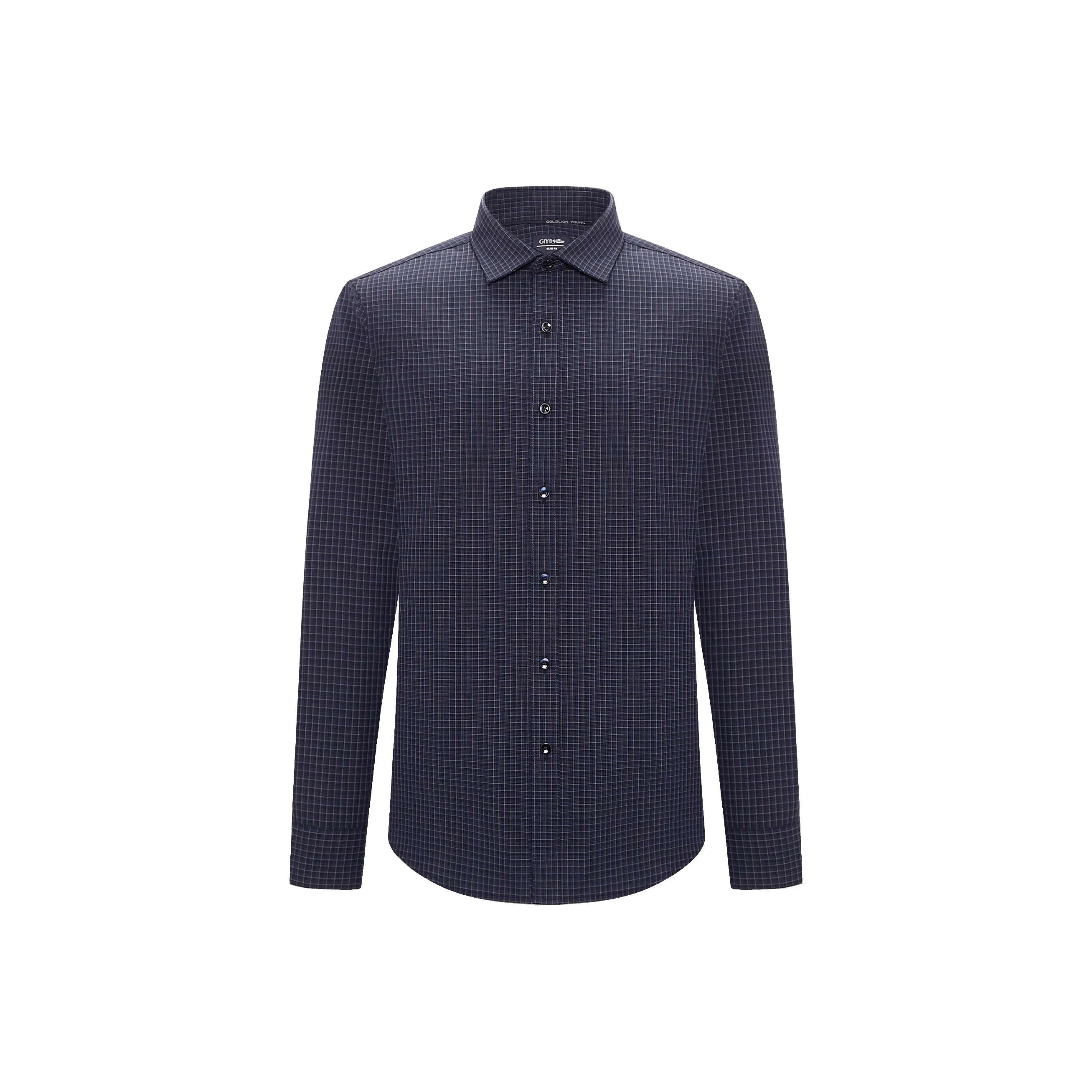 GY Goldlion Рубашка Мужская Королевский Синий